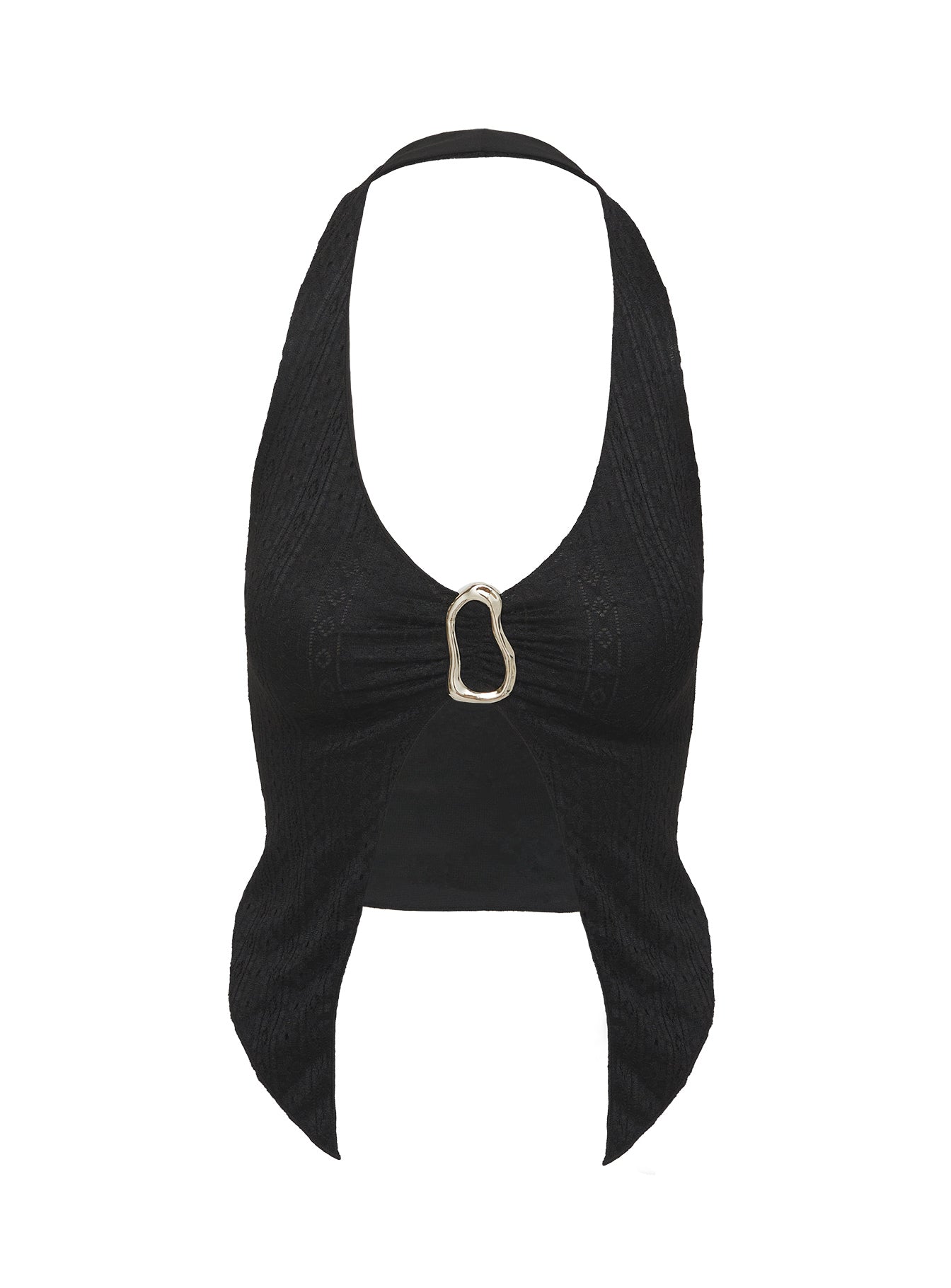 Moderna Halter Lace Top Black - Image 14