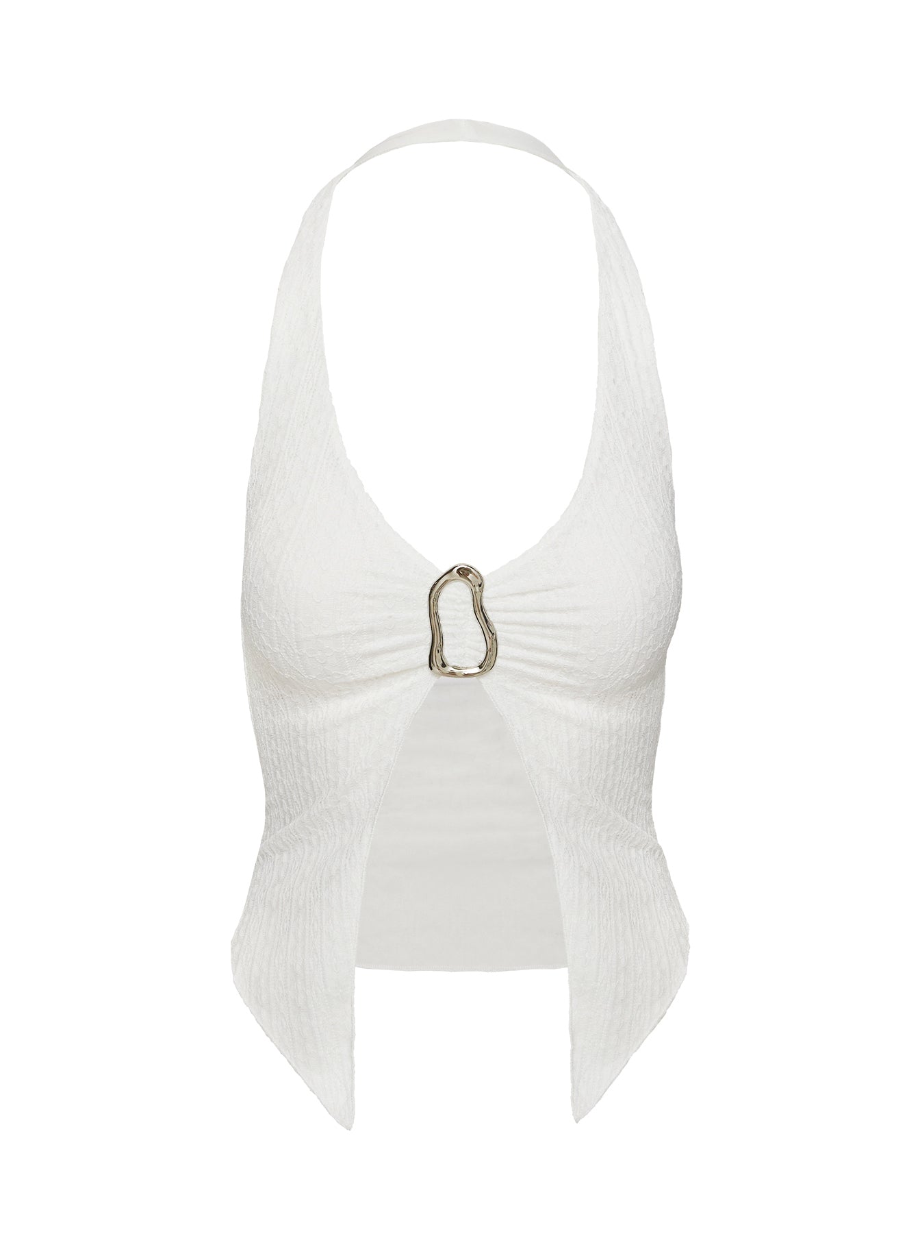 Moderna Halter Lace Top White - Image 7