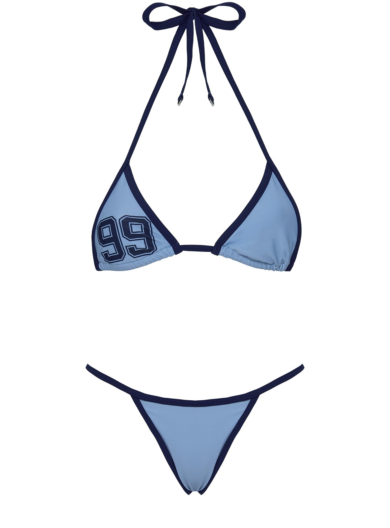 Sandbar Triangle Bikini Top Blue - Image 5