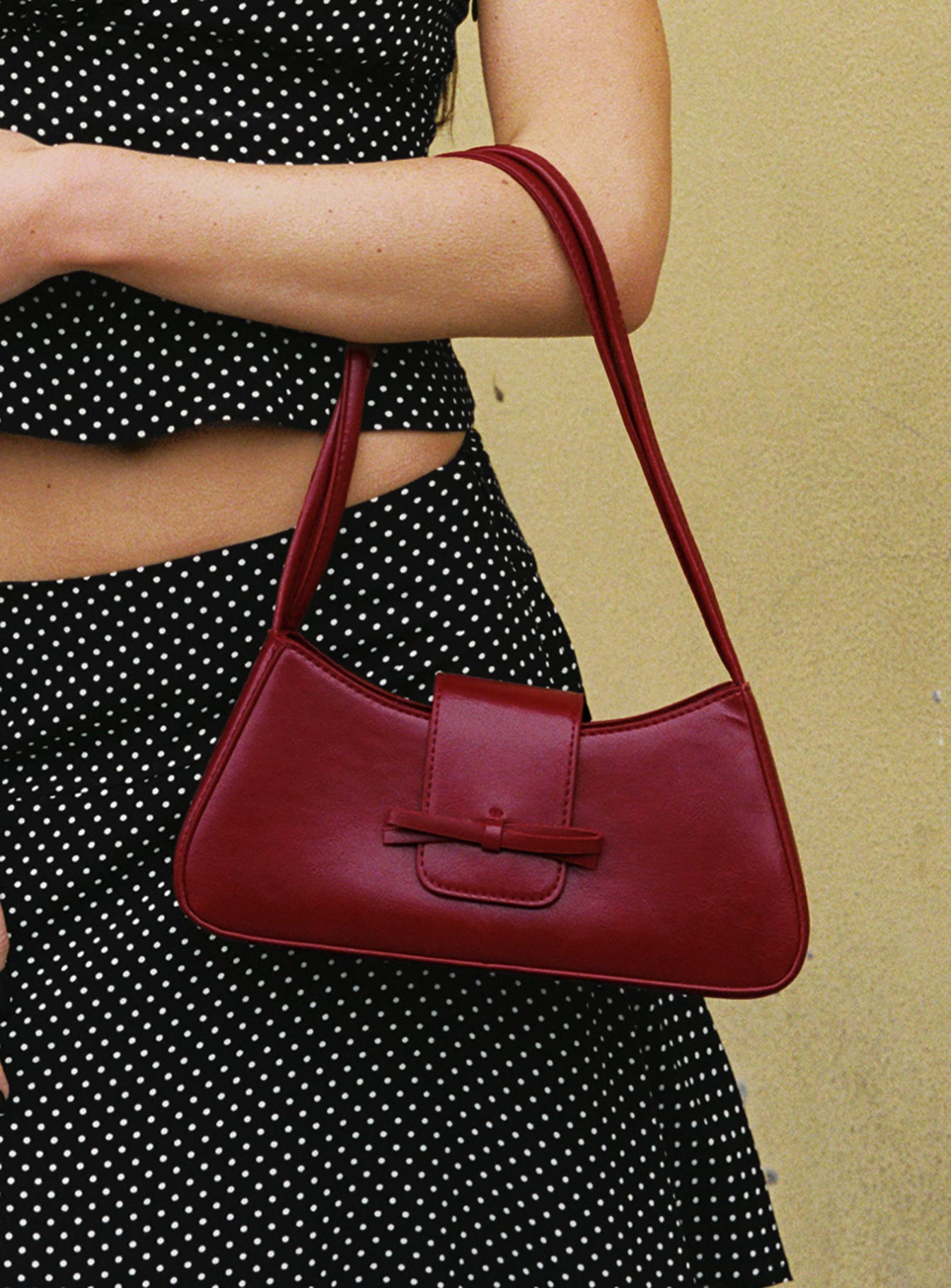 Scotlyn Shoulder Bag Red - Image 7