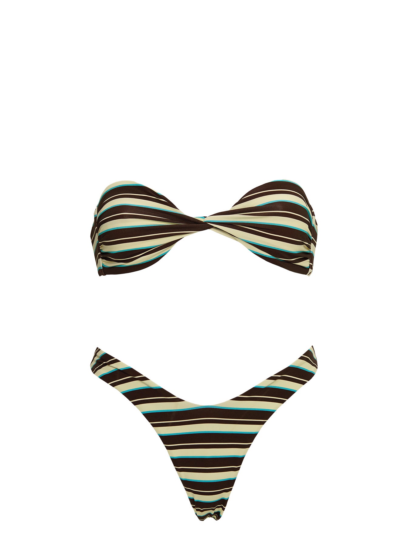 Tamrali Bikini Bottoms Brown Stripe - Image 5