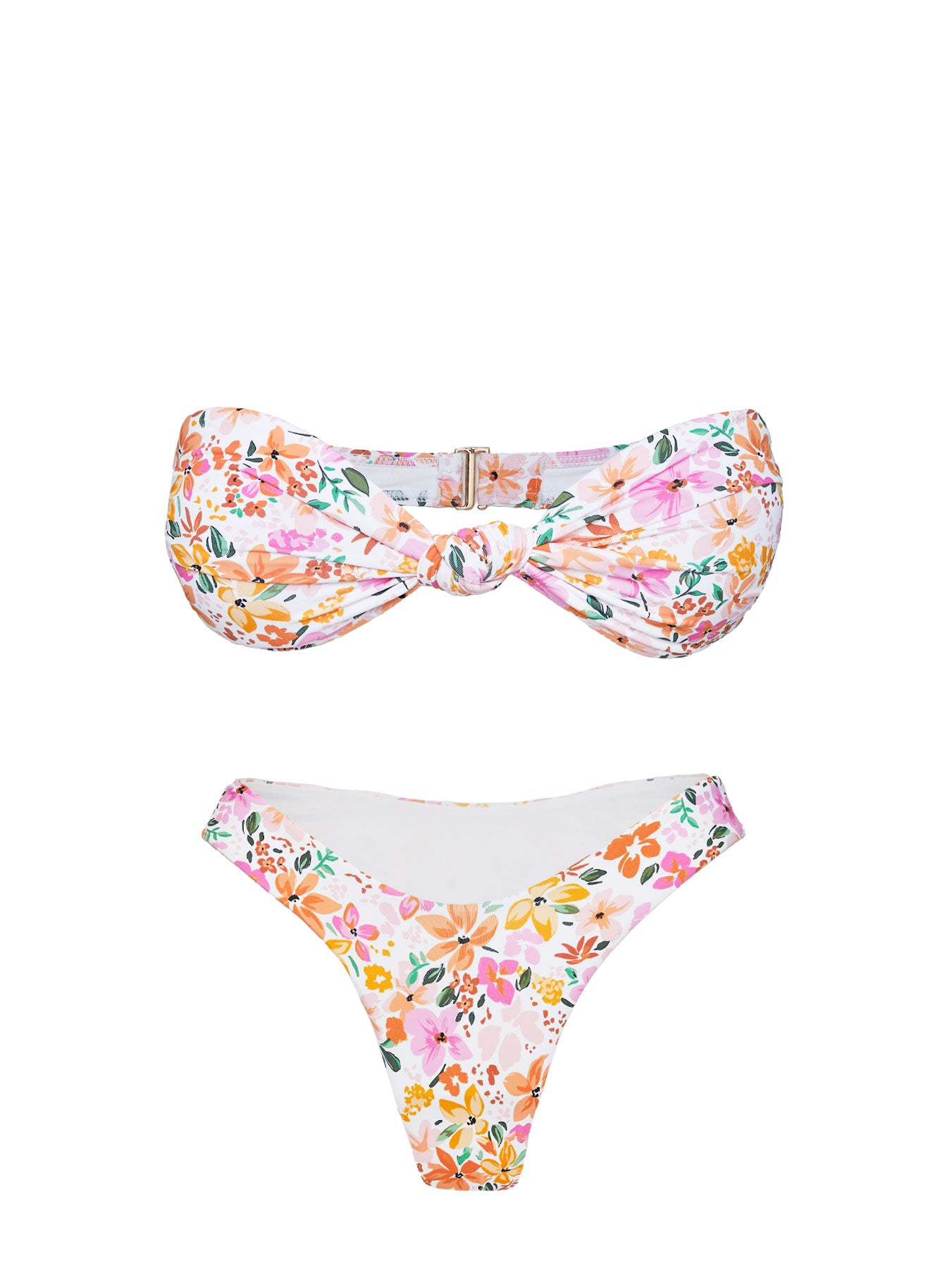 Tamrali Bandeau Bikini Top Multi Floral - Image 5