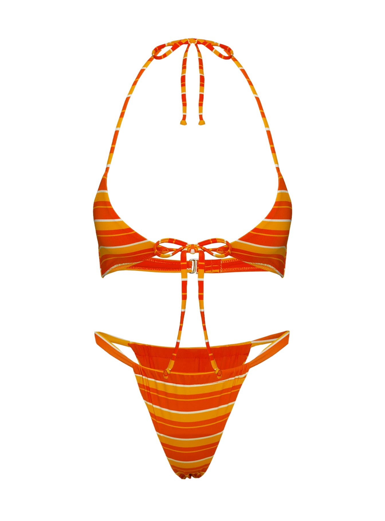 Another Sunny Day Bikini Top Orange Stripe - Image 5