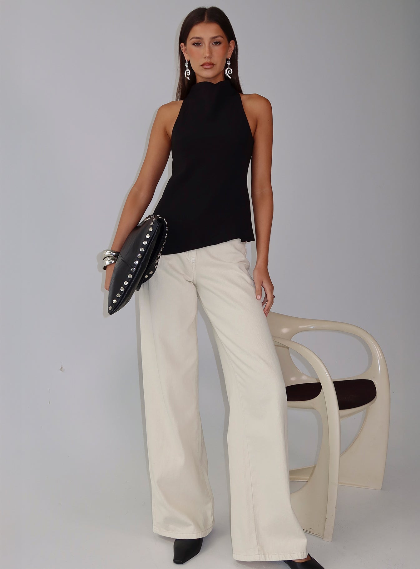 Days Get Dark Asymmetrical Top Black - Image 8
